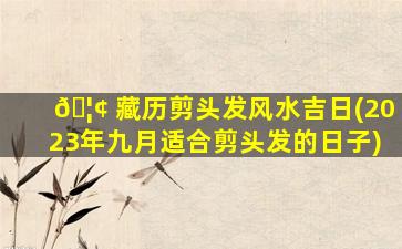 🦢 藏历剪头发风水吉日(2023年九月适合剪头发的日子)
